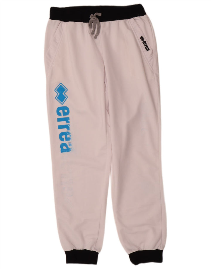 Męskie spodnie dresowe Errea Graphic Joggers w kolorze średniej bieli