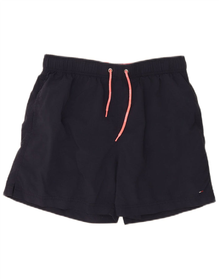 Męskie spodenki kąpielowe Tommy Hilfiger, małe, granatowe, nylonowe