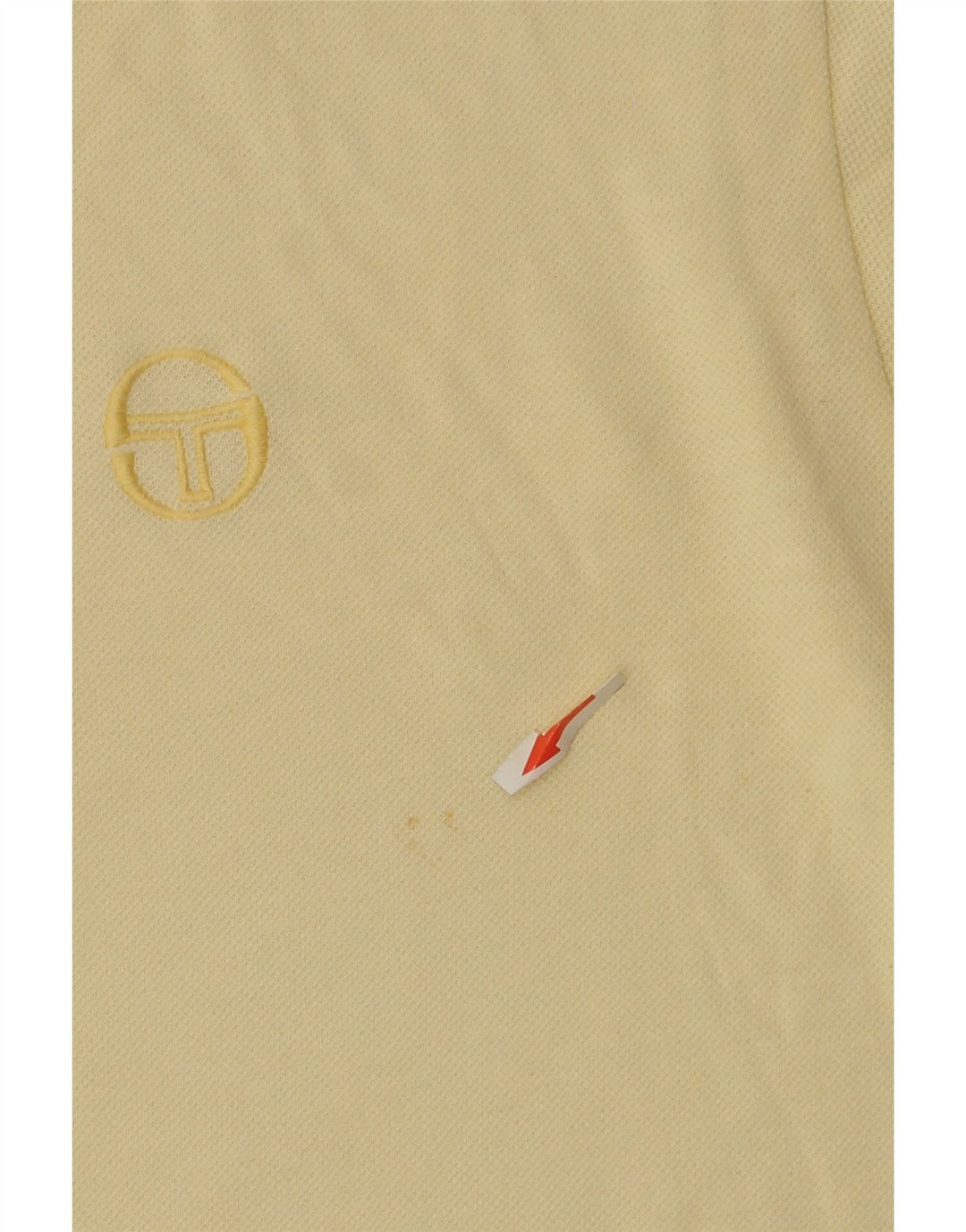 Męska koszulka polo Sergio Tacchini IT 50, średnia żółta bawełna