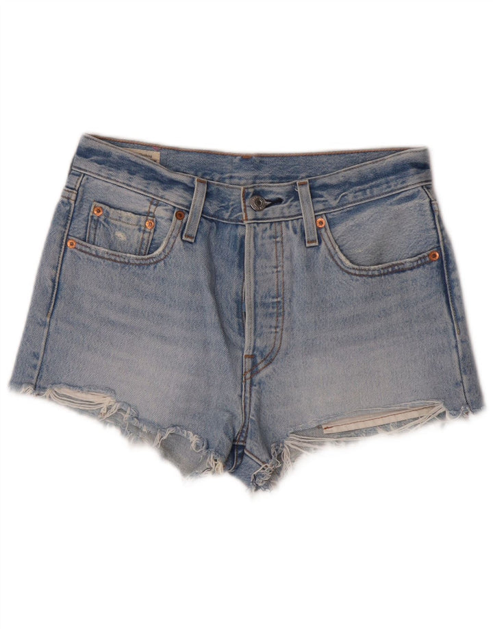 Damskie spodnie jeansowe Levi's 501 W25, małe, niebieskie, bawełniane