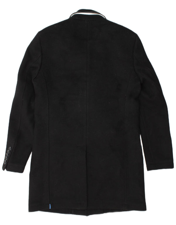 SUPERDRY Płaszcz męski UK 40, duży, czarny, wełniany