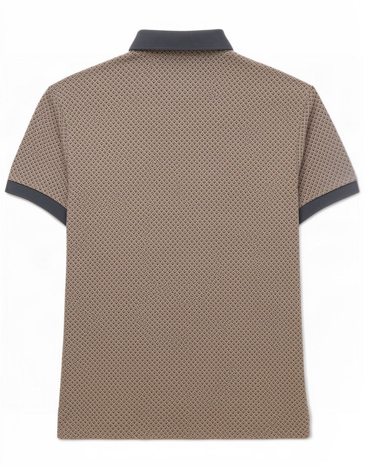 Męska koszulka polo Barbour, duża, szara, geometryczna bawełna