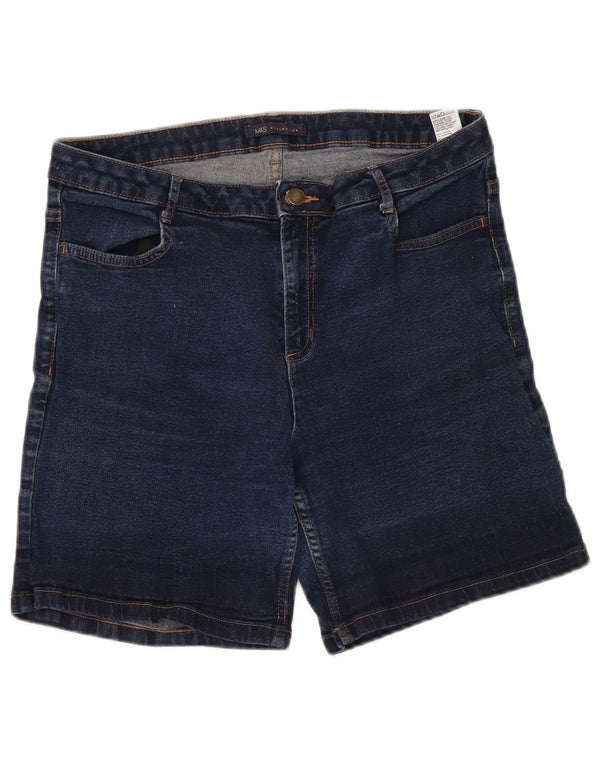 Damskie spodenki jeansowe Marks & Spencer UK 14, duże, W34, granatowe, bawełniane