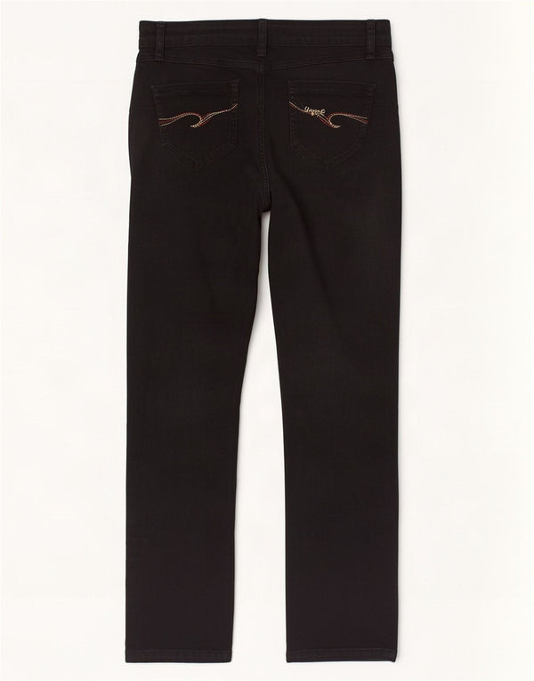 Damskie jeansy Skinny Desigual W32 L32 Czarne w pepitkę