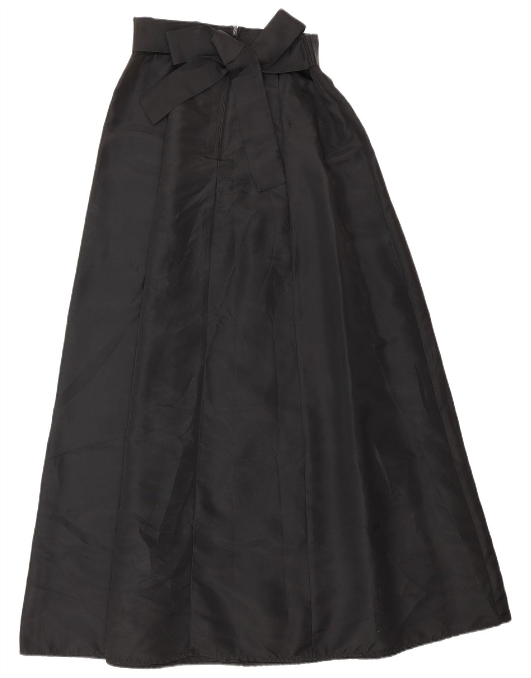 Vintage damska spódnica maxi z wysokim stanem W26 mały czarny octan