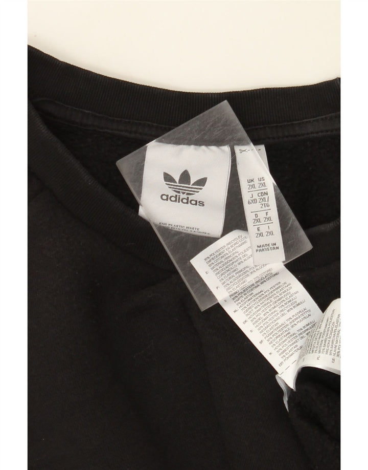 Bluza męska ADIDAS, sweter 2XL, czarna, bawełniana