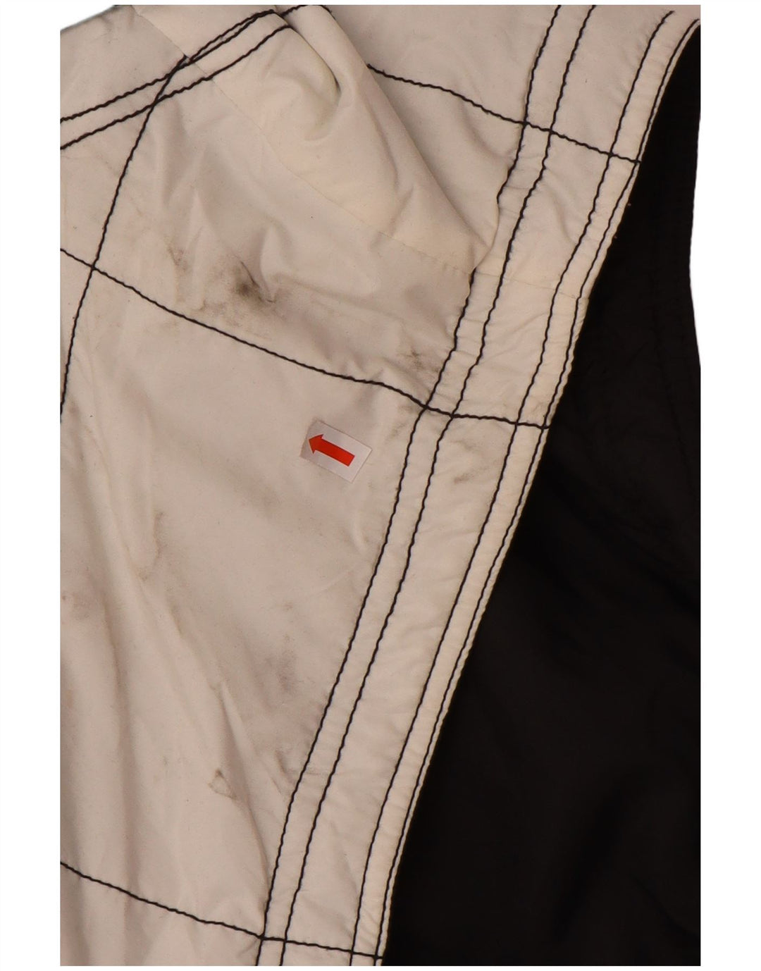 Męska wyściełana kamizelka KILLTEC o luźnym kroju UK 40, duża, biała, z blokami kolorów