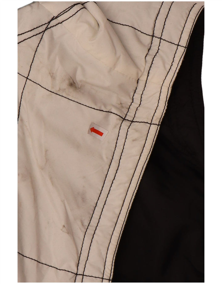 Męska wyściełana kamizelka KILLTEC o luźnym kroju UK 40, duża, biała, z blokami kolorów