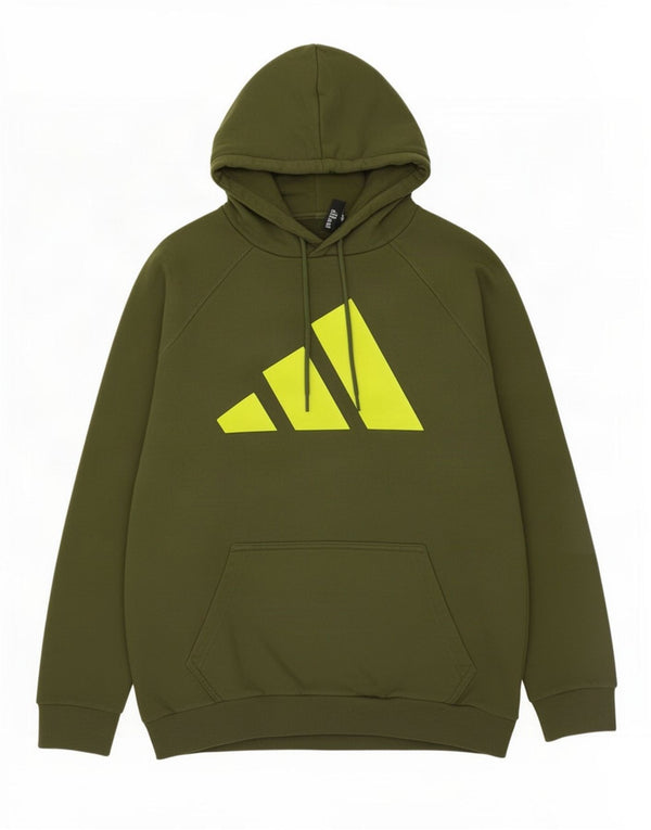 Męska bluza z kapturem Adidas Graphic XL, zielona bawełna
