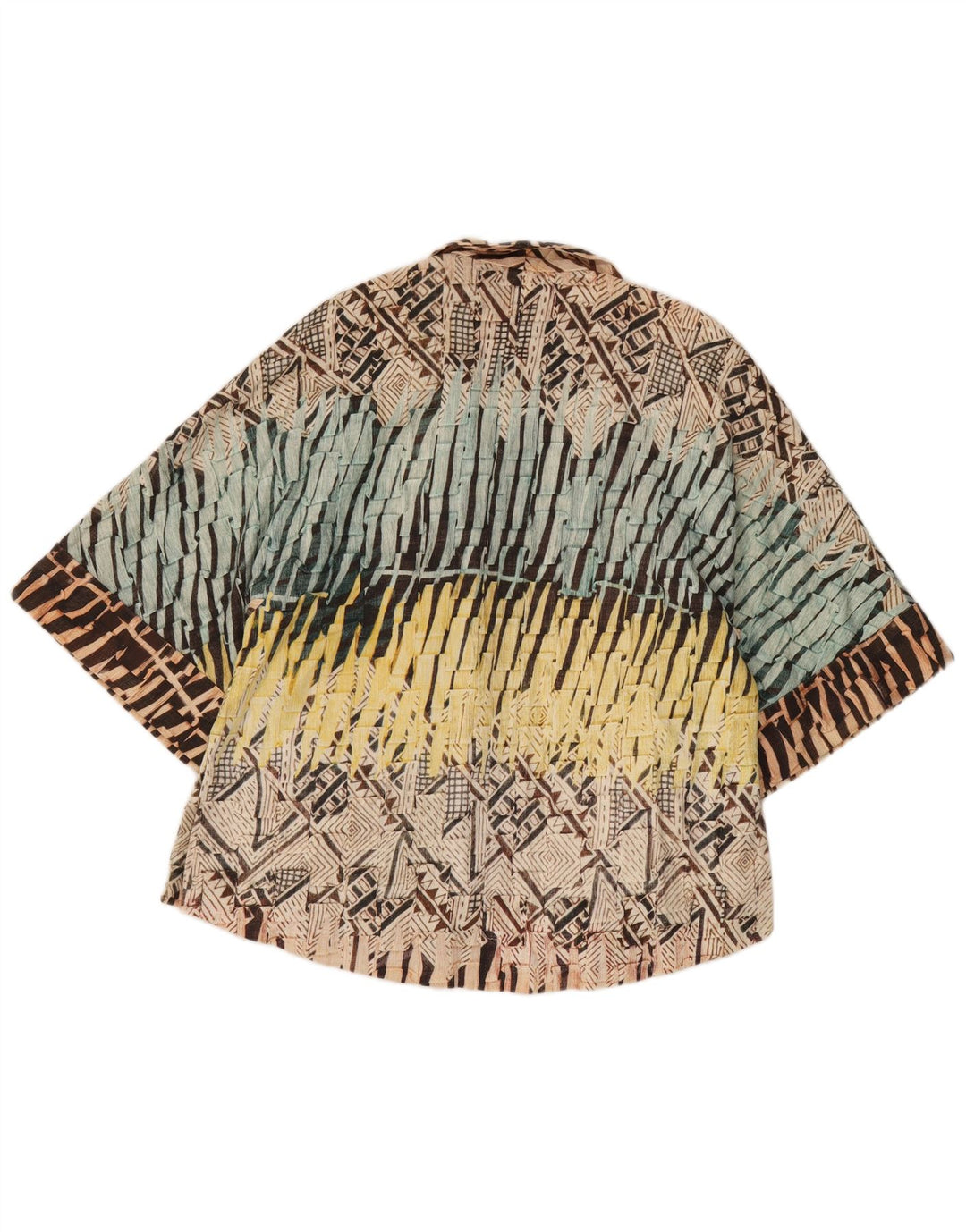 Damski kardigan oversize Zara Top UK 10 Small, wielokolorowy, geometryczny