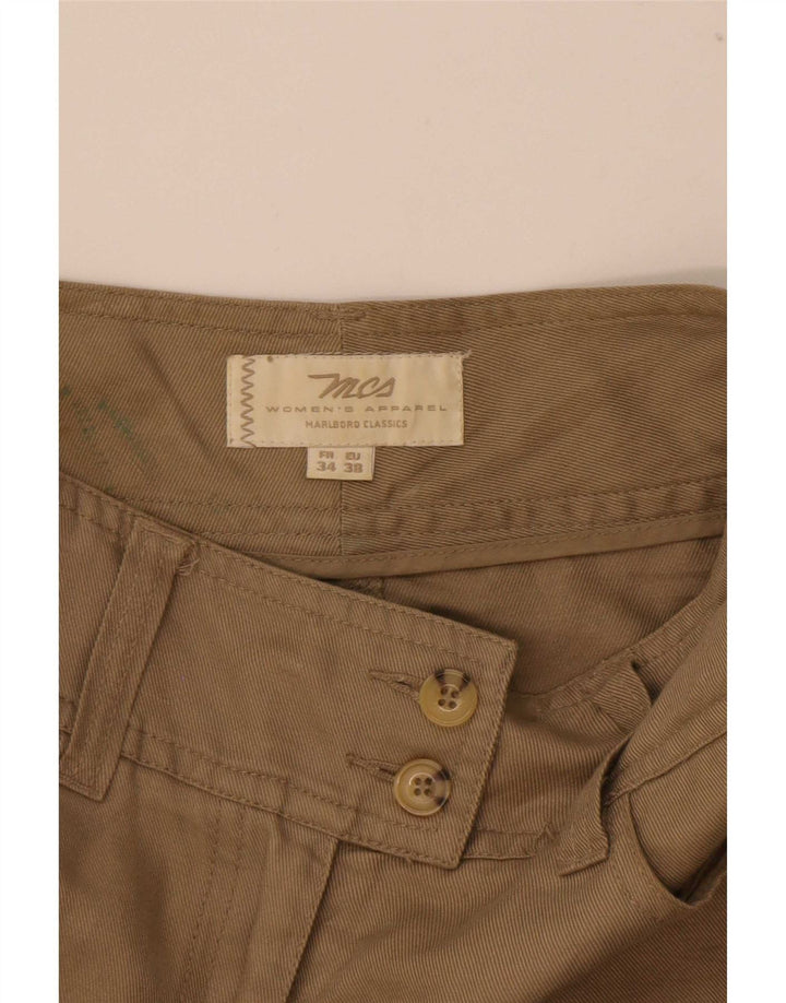 Marlboro Classics Damska spódnica w kształcie litery A EU 38 Medium W26 Khaki Linen