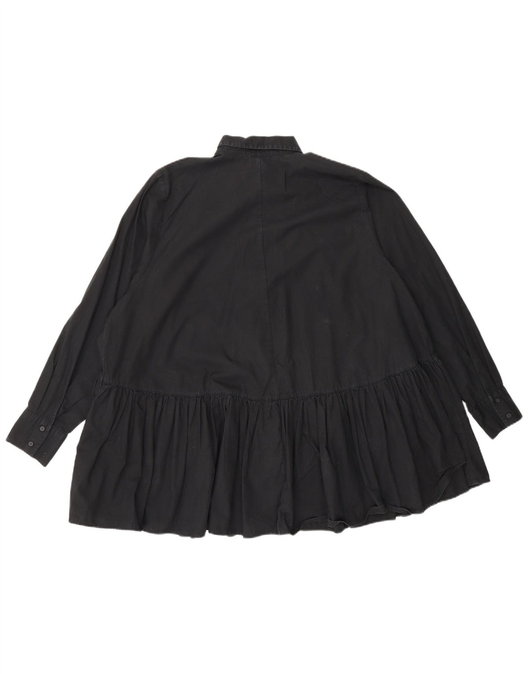 Damska bluzka koszulowa oversize Zara UK 10, mała, czarna, bawełniana