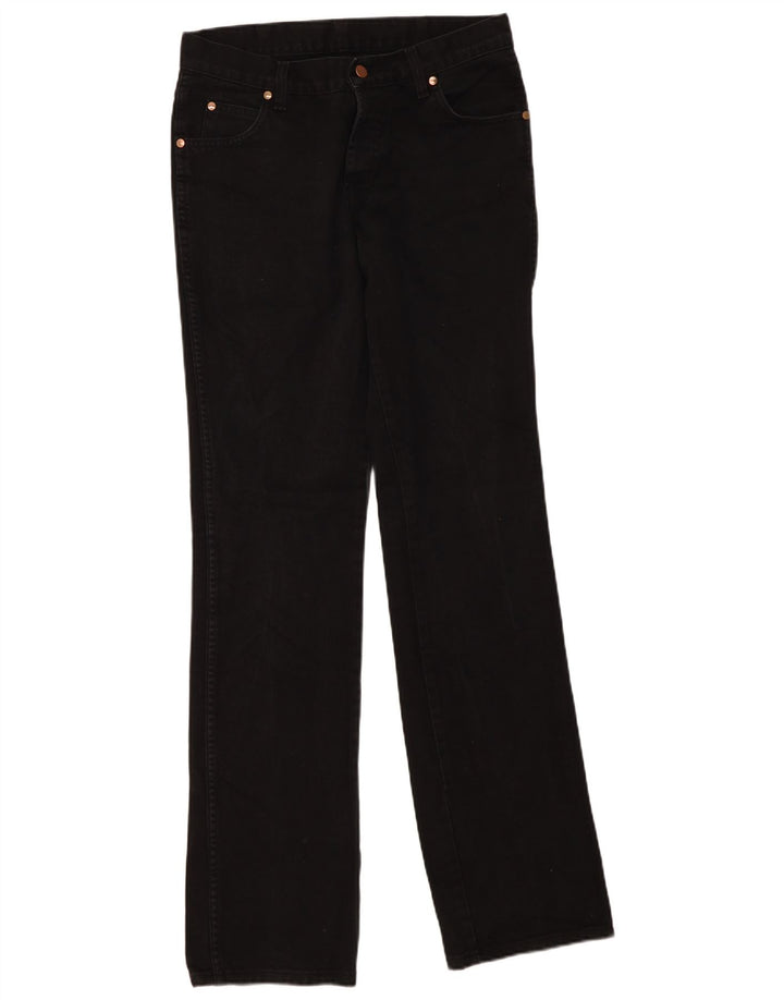 Męskie jeansy Wrangler Evolution Straight W32 L36, czarne, bawełniane