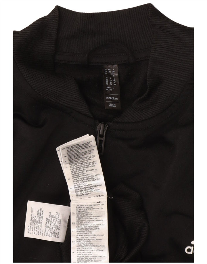Damska kurtka dresowa Adidas UK 24/26 2XL Czarny poliester