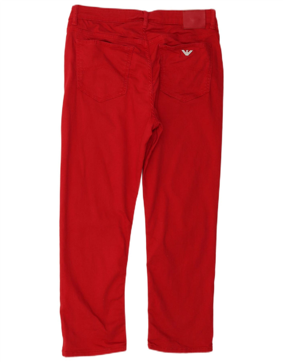 Damskie jeansy Armani Slim W29 L25 Czerwony Lyocell
