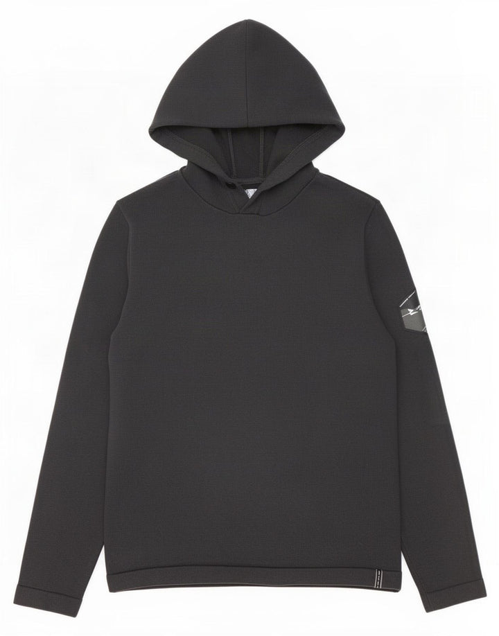 Męski sweter z kapturem Jack & Jones, mały, szary, bawełniany