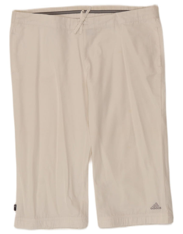 Adidas Damskie Bermudy Spodenki UK 14 Duże W36 Biała Bawełna