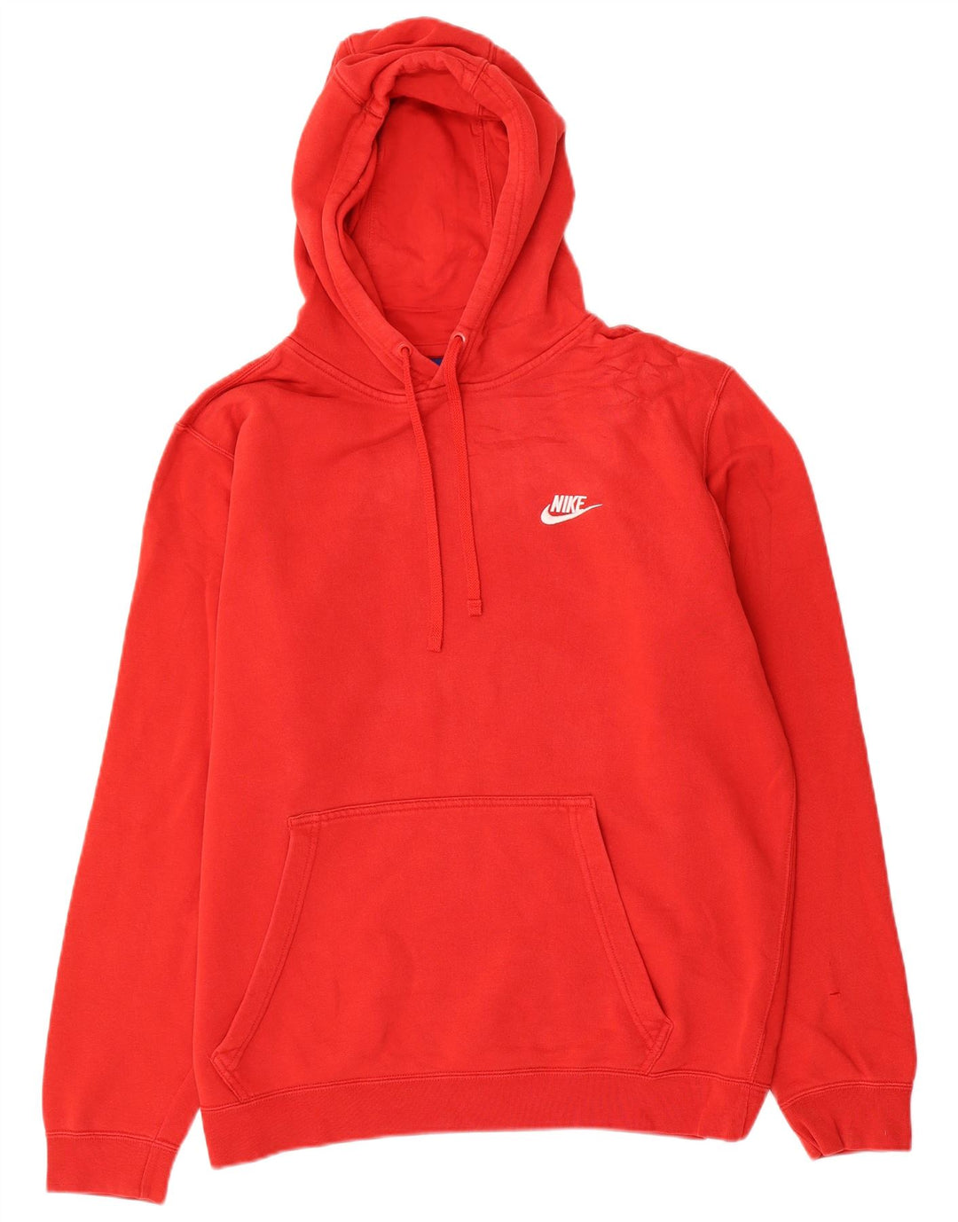 Męski sweter z kapturem Nike, duży, czerwony, bawełniany