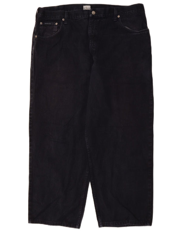 Męskie luźne dżinsy CALVIN KLEIN W40 L27 Granatowe, bawełniane