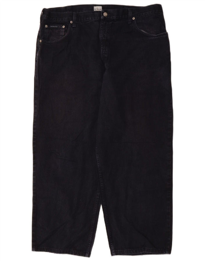 Męskie luźne dżinsy CALVIN KLEIN W40 L27 Granatowe, bawełniane