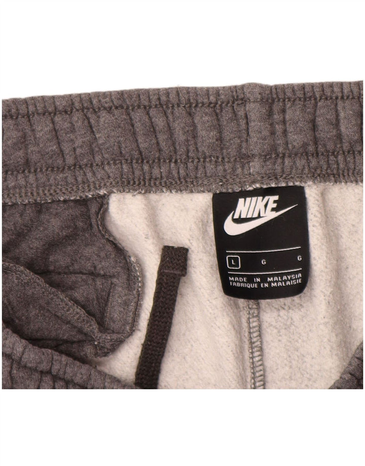 Męskie spodnie dresowe Nike, duże, szare, bawełniane