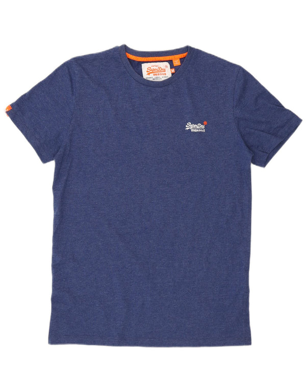 T-shirt męski Superdry, bawełniany, średni niebieski