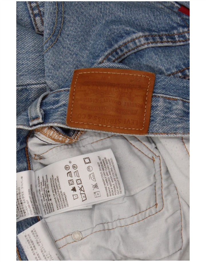 Męskie jeansy Levi's 501 Straight W30 L28 Niebieskie bawełniane