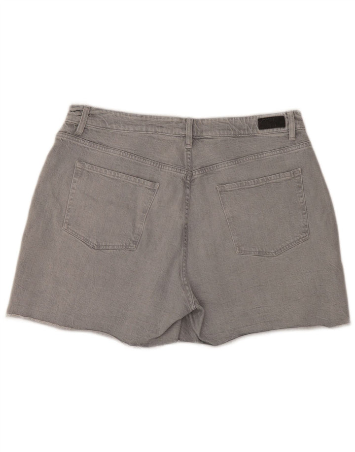 Damskie spodenki jeansowe Fat Face UK 16 Large W36 Szara bawełna
