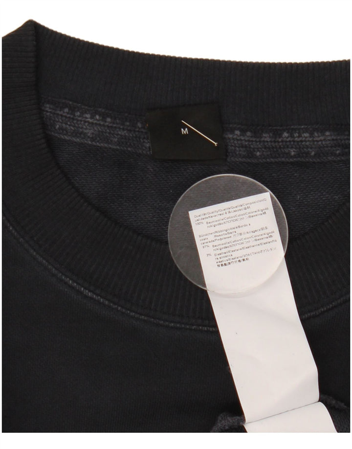 Męska bluza z grafiką Hugo Boss, średnia czarna bawełna