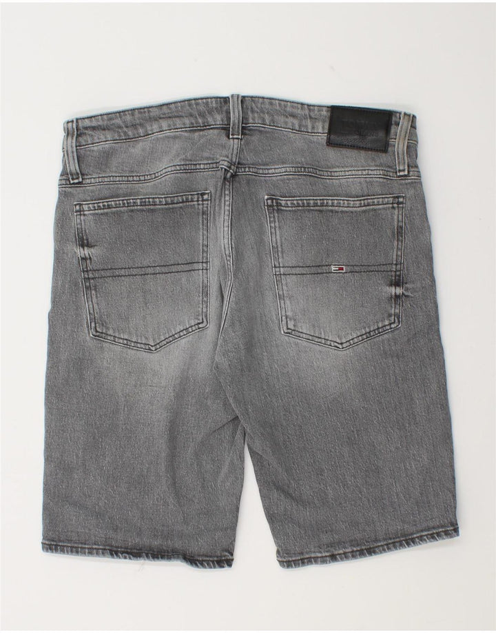 Męskie spodenki jeansowe Tommy Hilfiger W36, duże, szare, bawełniane