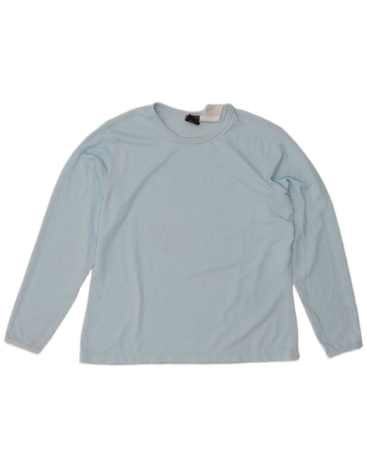 Damska koszulka NIKE Dri Fit z długim rękawem US 12/14, duży, niebieski poliester