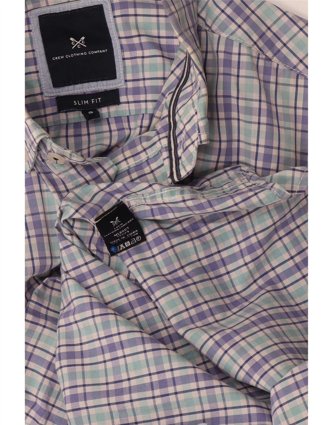 Crew Clothing Męska koszula o dopasowanym kroju, mała, wielobarwna, bawełniana krata