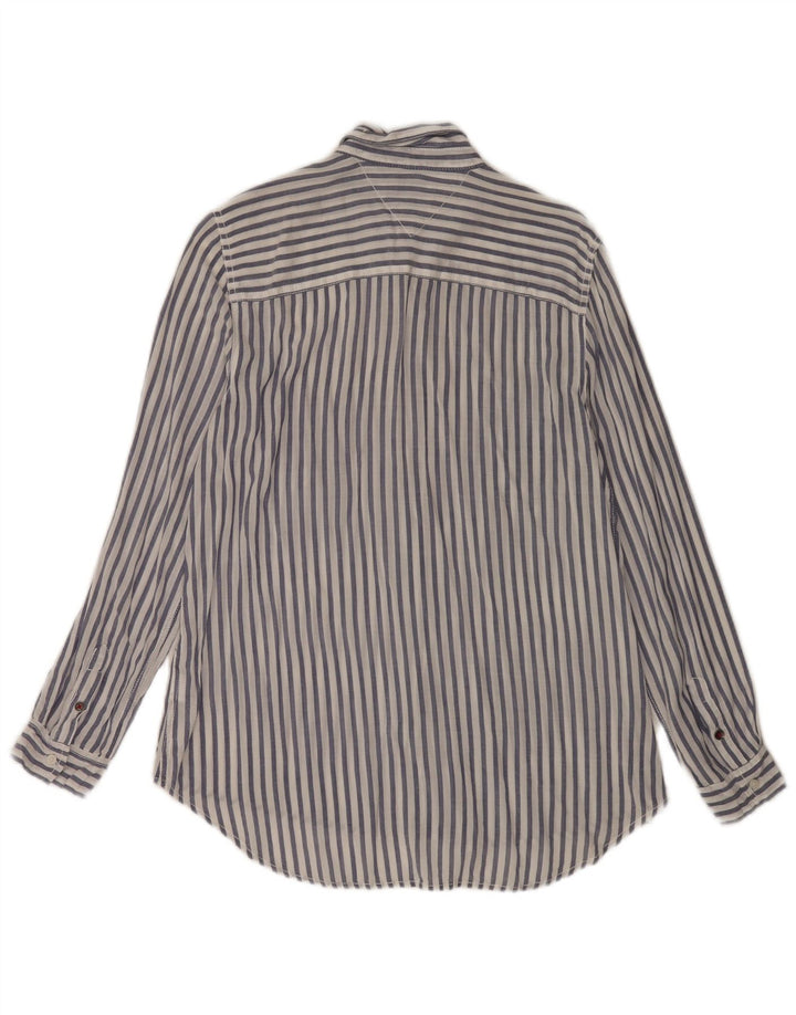 Koszula damska Tommy Hilfiger UK 14 Średnia biała wiskoza w prążki