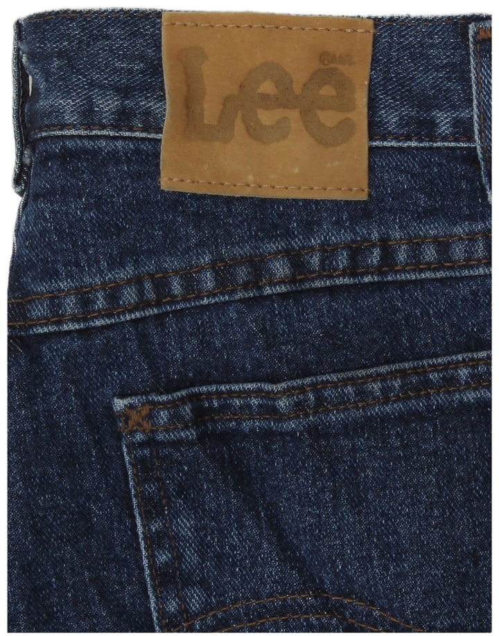 Damskie spodenki jeansowe Lee z wysokim stanem W28, średni niebieski