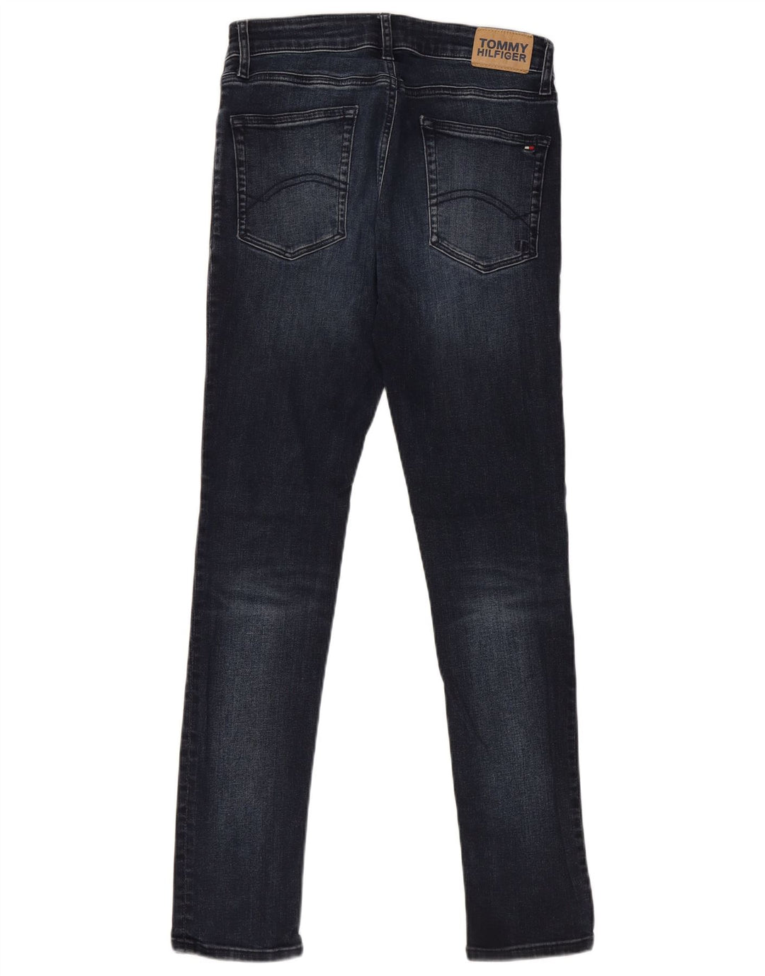 TOMMY HILFIGER Dżinsy chłopięce Skinny 13-14 lat W28 L29 Granatowa bawełna