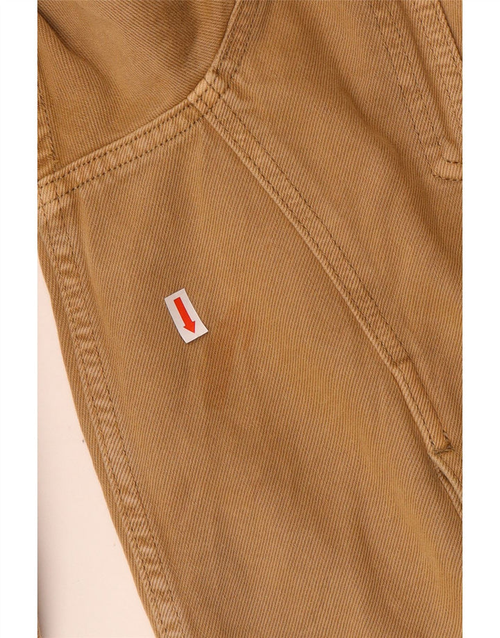 Damska kurtka jeansowa oversize Zara UK 18 XL, brązowa, bawełniana