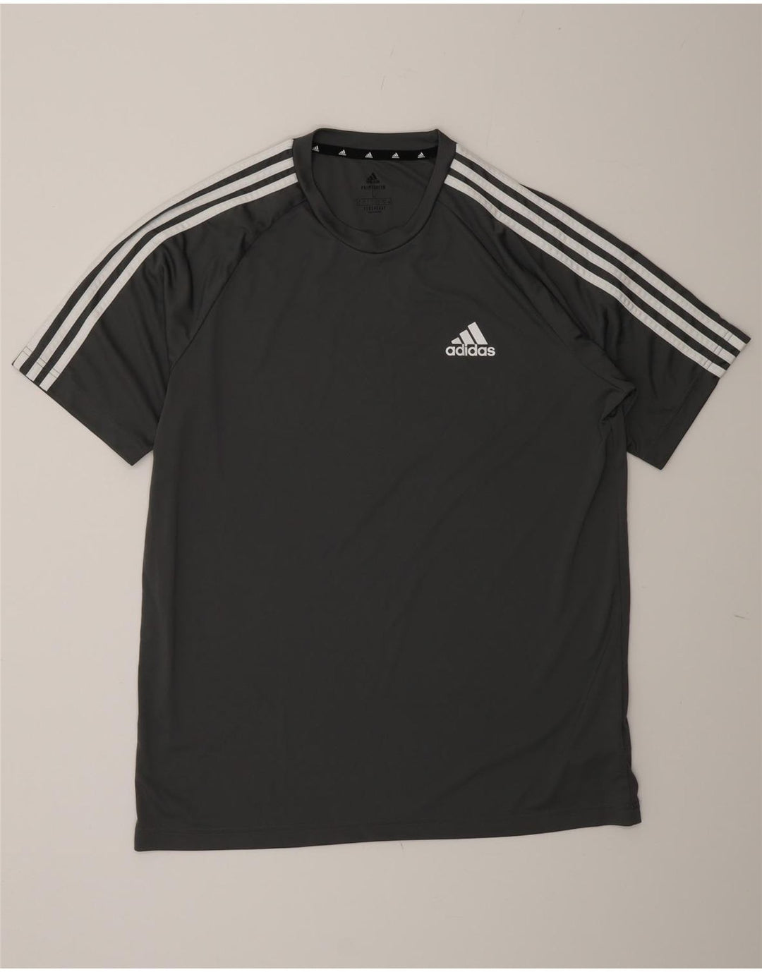 Męska koszulka Adidas Aeroready Top, duża, szara, z poliestru