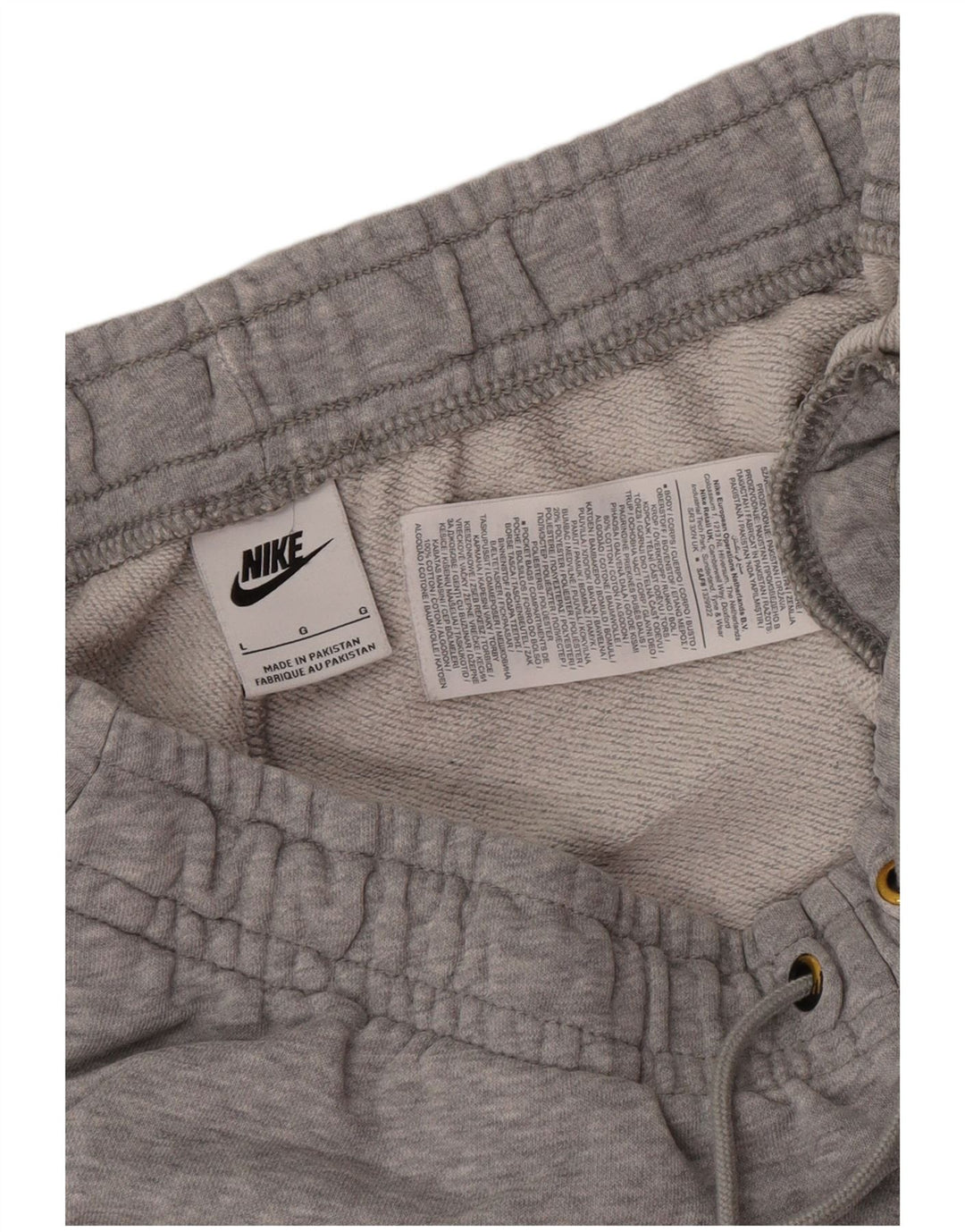 Męskie spodnie dresowe Nike, duże, szare, bawełniane