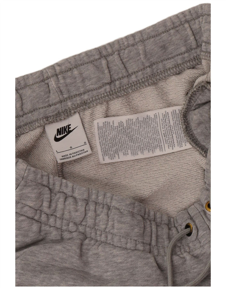 Męskie spodnie dresowe Nike, duże, szare, bawełniane