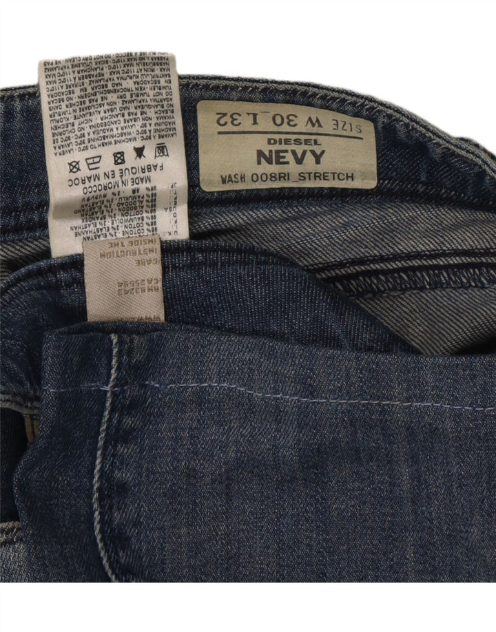 DIESEL Damskie Nevy Slim Jeansy W30 L27 Niebieskie bawełniane