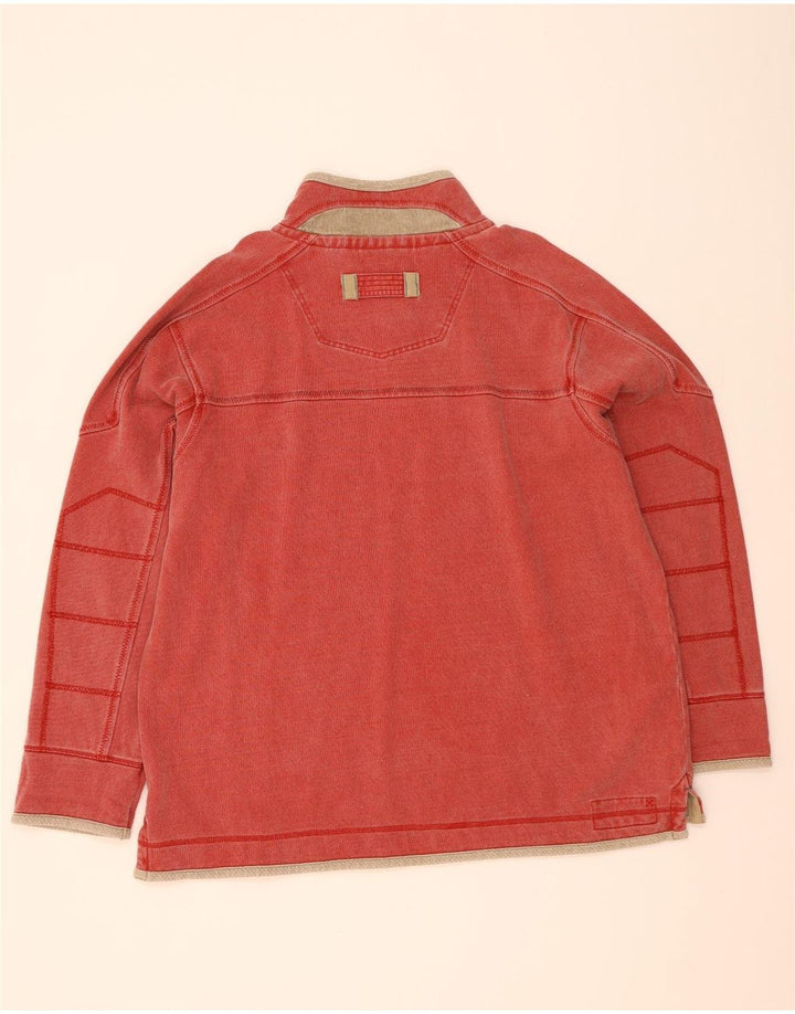 Męska bluza z zamkiem błyskawicznym Fat Face, 2XL, czerwona bawełna