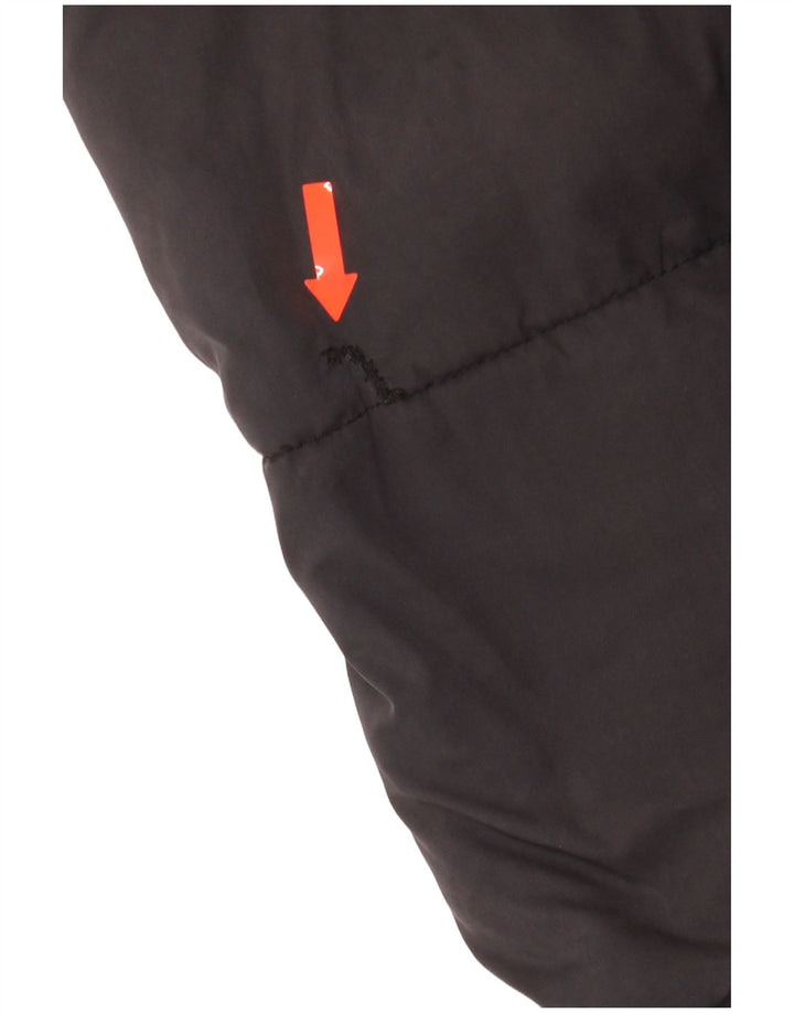 Damski płaszcz Superdry z kapturem, oversize, wyściełany UK 10, mały, szary poliester