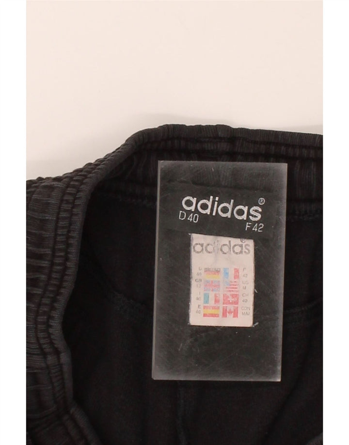 ADIDAS Womens Sport Shorts UK 12 Medium  Black Cotton Vintage Adidas and Second-Hand Adidas from Messina Hembry 