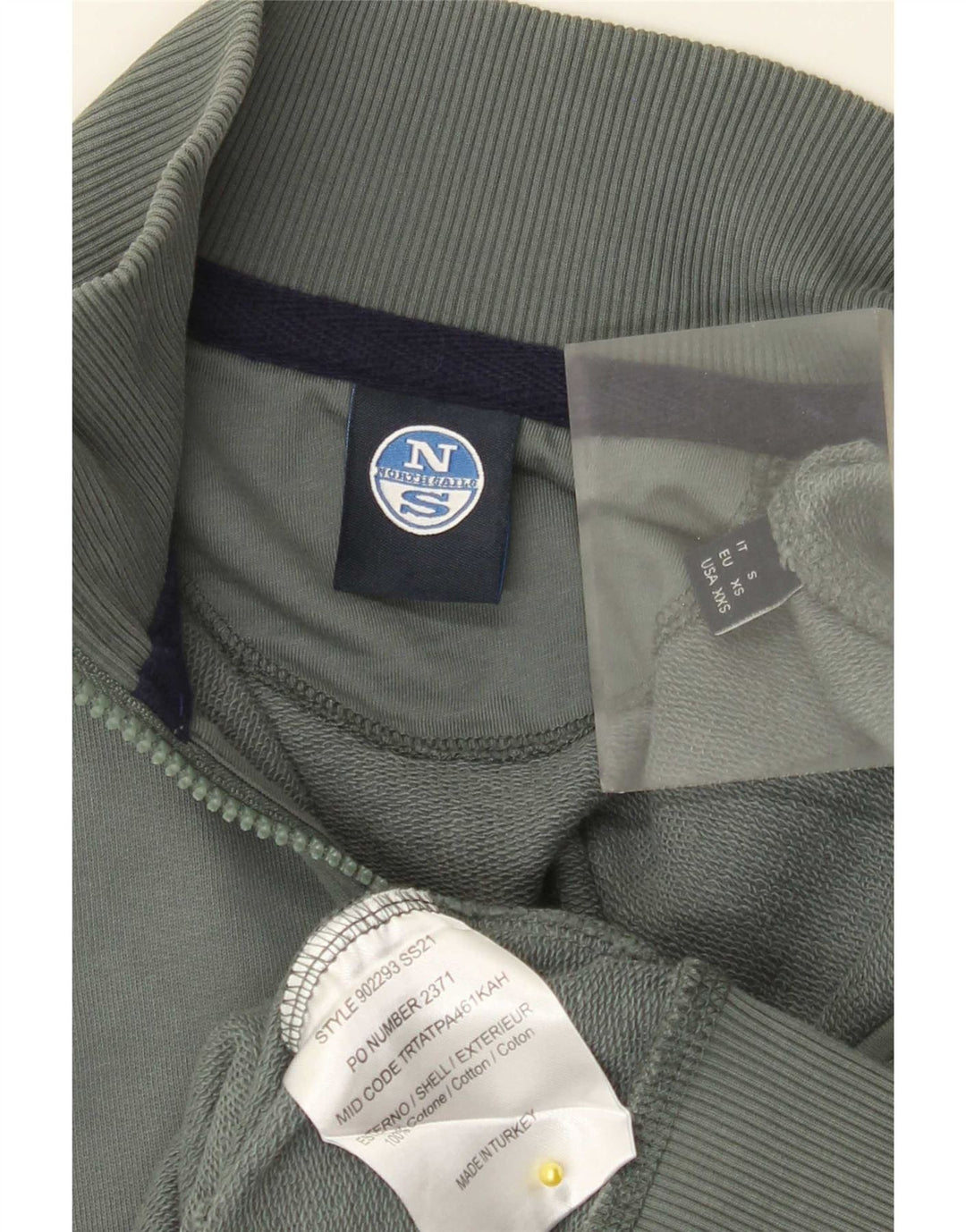 Męska kurtka dresowa North Sails Graphic 2XS, zielona bawełna