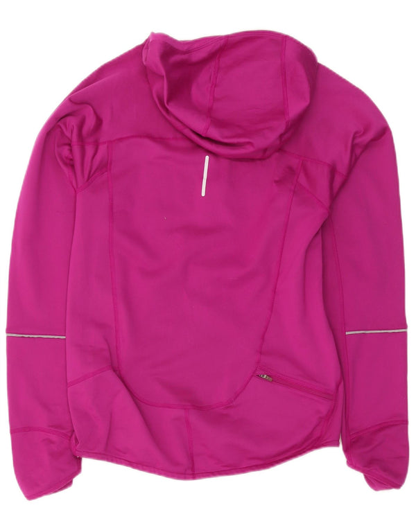 Damski dres Nike Dri Fit z kapturem i zamkiem błyskawicznym, UK 10, mały, różowy