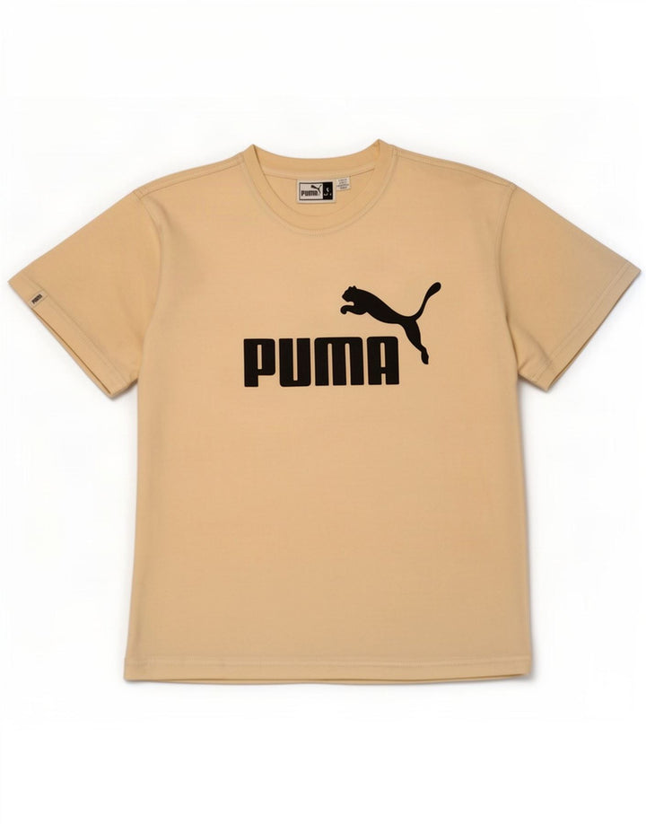 Męski T-shirt Puma z grafiką, mały, żółty