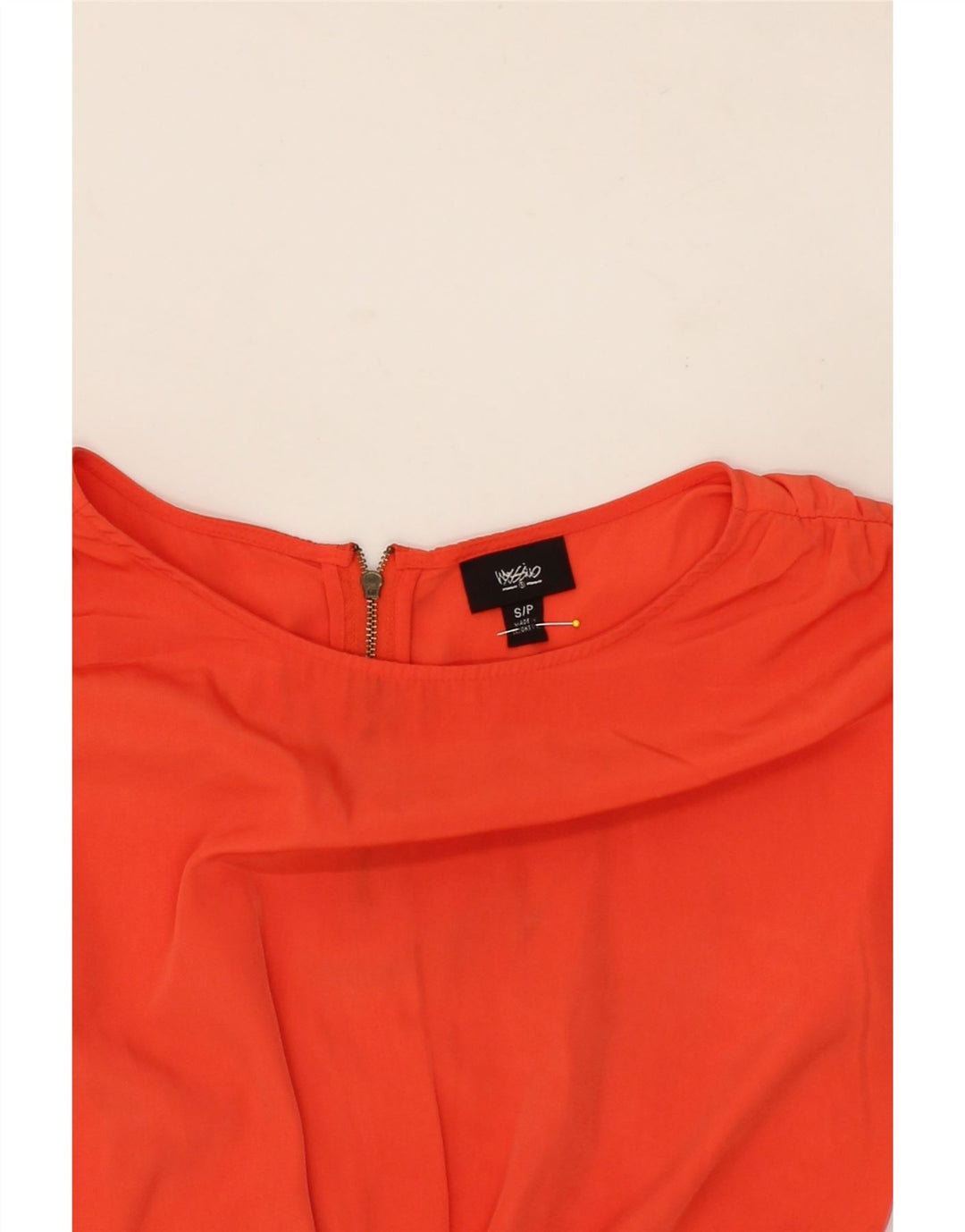 MOSSIMO Womens Sleeveless A-Line Dress UK 10 Small Orange Polyester Vintage Mossimo and Second-Hand Mossimo from Messina Hembry 