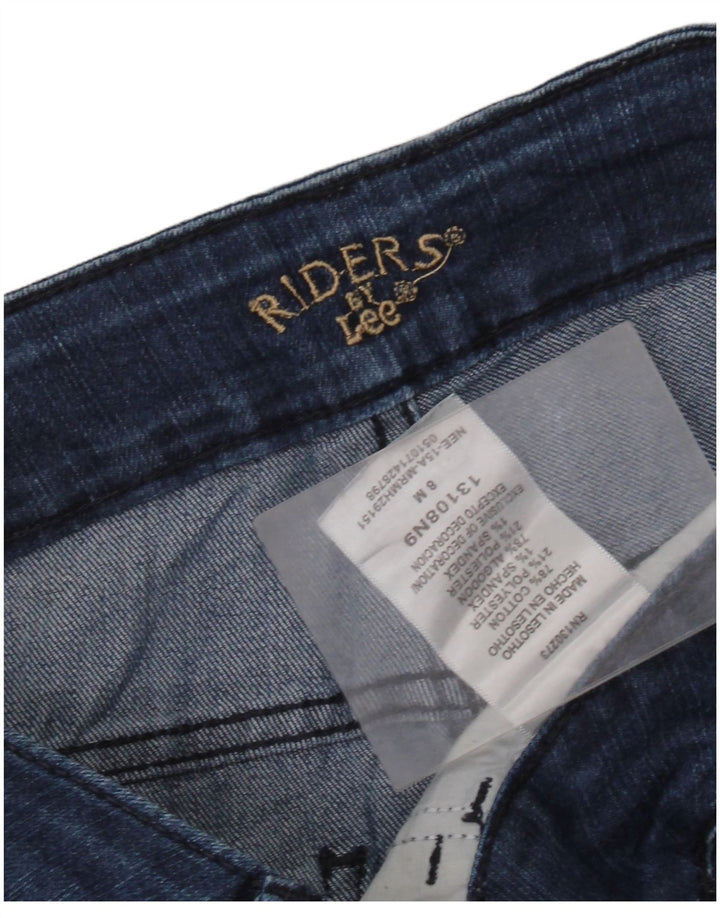 Damskie jeansy Capri LEE Riders US 8 Medium W32 L19 Niebieska bawełna