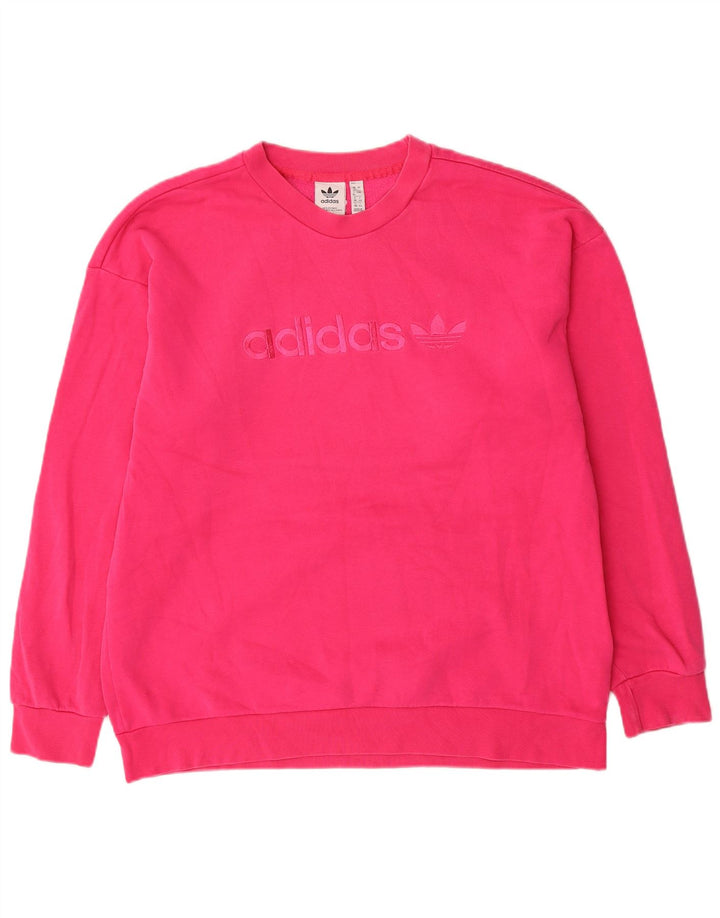 Damska bluza Adidas Graphic Oversized Sweter UK 12 Średni Róż