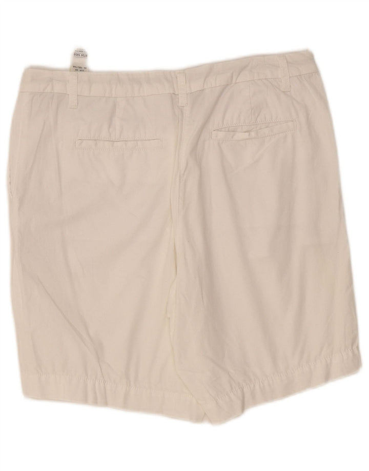 Marks & Spencer Damskie spodenki Chino UK 12 Medium W34 Biała bawełna